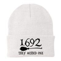 1692 They Missed One Halloween Feminist Witch Trials Knit Cap Winter Beanie