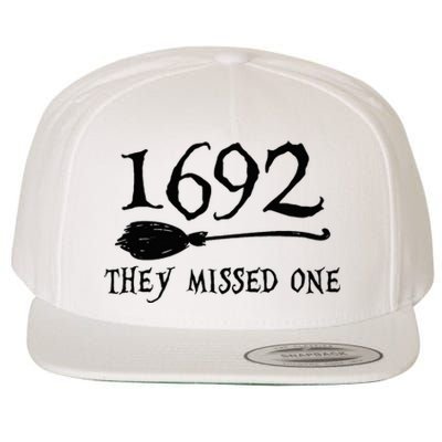 1692 They Missed One Halloween Feminist Witch Trials Wool Snapback Cap