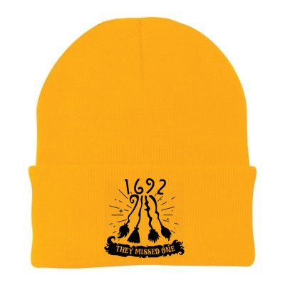 1692 They Missed One For Witch Halloween Knit Cap Winter Beanie