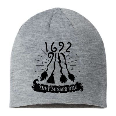 1692 They Missed One For Witch Halloween Sustainable Beanie