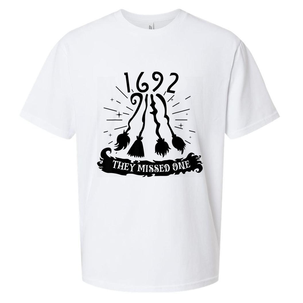 1692 They Missed One For Witch Halloween Sueded Cloud Jersey T-Shirt