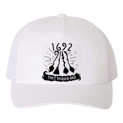 1692 They Missed One For Witch Halloween Yupoong Adult 5-Panel Trucker Hat