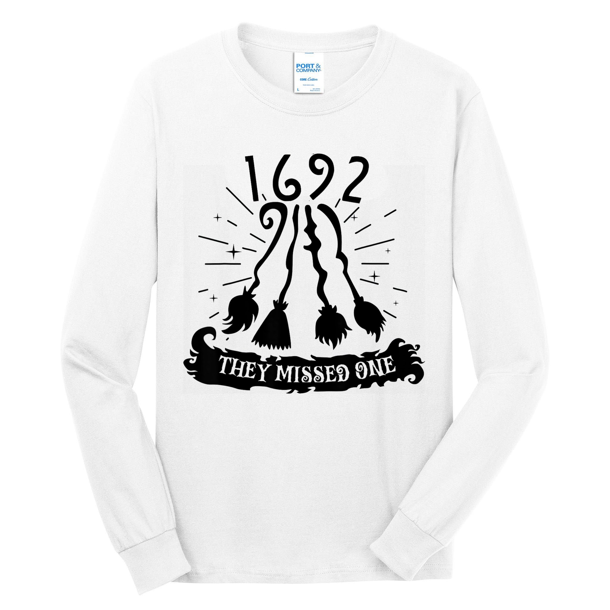 1692 They Missed One For Witch Halloween Tall Long Sleeve T-Shirt