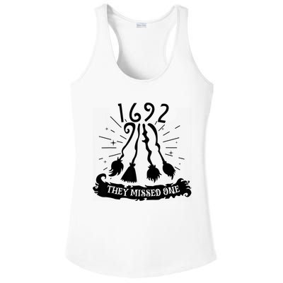 1692 They Missed One For Witch Halloween Ladies PosiCharge Competitor Racerback Tank