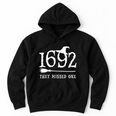 1692 They Missed One Halloween Feminist Witch Trials Hoodie