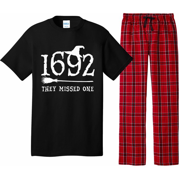 1692 They Missed One Halloween Feminist Witch Trials Pajama Set