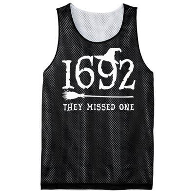 1692 They Missed One Halloween Feminist Witch Trials Mesh Reversible Basketball Jersey Tank