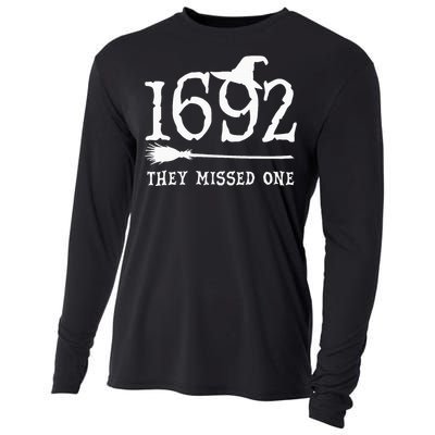 1692 They Missed One Halloween Feminist Witch Trials Cooling Performance Long Sleeve Crew