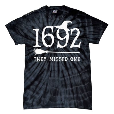 1692 They Missed One Halloween Feminist Witch Trials Tie-Dye T-Shirt