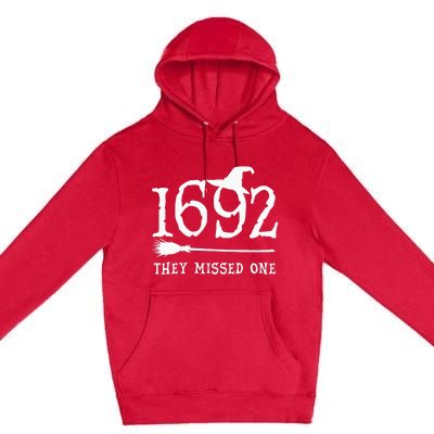 1692 They Missed One Halloween Feminist Witch Trials Premium Pullover Hoodie