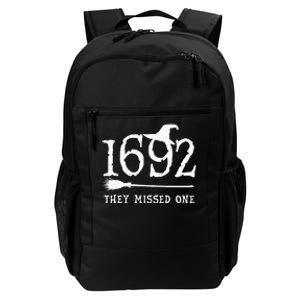 1692 They Missed One Halloween Feminist Witch Trials Daily Commute Backpack