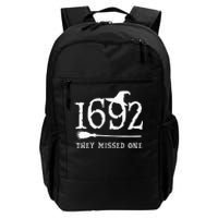 1692 They Missed One Halloween Feminist Witch Trials Daily Commute Backpack