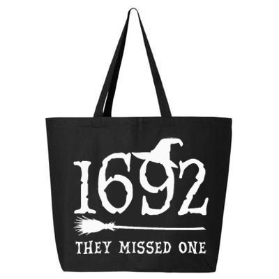 1692 They Missed One Halloween Feminist Witch Trials 25L Jumbo Tote