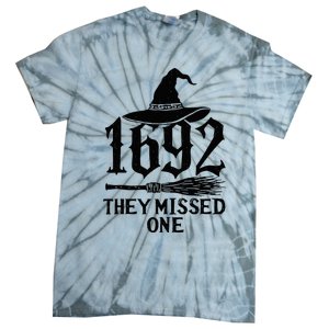 1692 They Missed One Halloween Feminist Witch Trials Tie-Dye T-Shirt