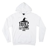 1692 They Missed One Halloween Feminist Witch Trials Hoodie