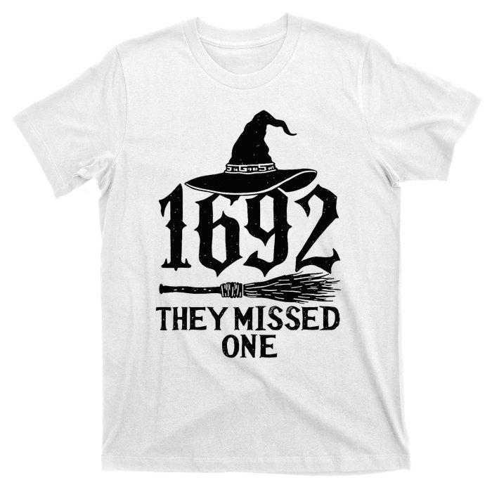 1692 They Missed One Halloween Feminist Witch Trials T-Shirt