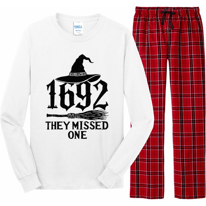 1692 They Missed One Halloween Feminist Witch Trials Long Sleeve Pajama Set