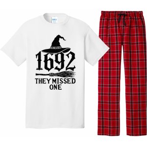 1692 They Missed One Halloween Feminist Witch Trials Pajama Set