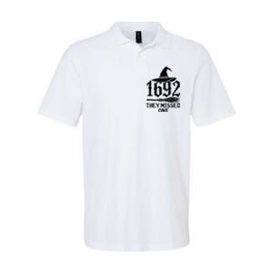 1692 They Missed One Halloween Feminist Witch Trials Softstyle Adult Sport Polo