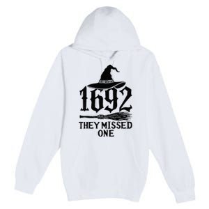 1692 They Missed One Halloween Feminist Witch Trials Premium Pullover Hoodie