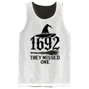 1692 They Missed One Halloween Feminist Witch Trials Mesh Reversible Basketball Jersey Tank