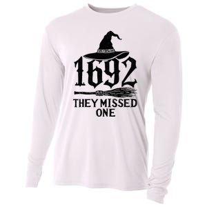 1692 They Missed One Halloween Feminist Witch Trials Cooling Performance Long Sleeve Crew