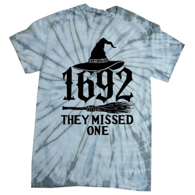 1692 They Missed One Halloween Feminist Witch Trials Tie-Dye T-Shirt