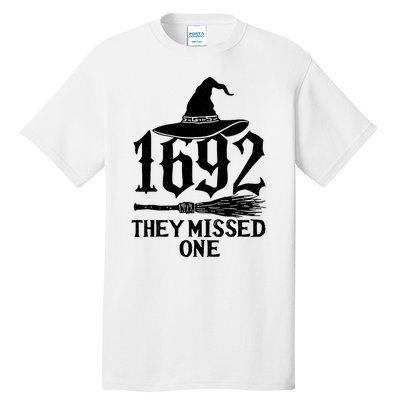 1692 They Missed One Halloween Feminist Witch Trials Tall T-Shirt