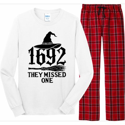 1692 They Missed One Halloween Feminist Witch Trials Long Sleeve Pajama Set