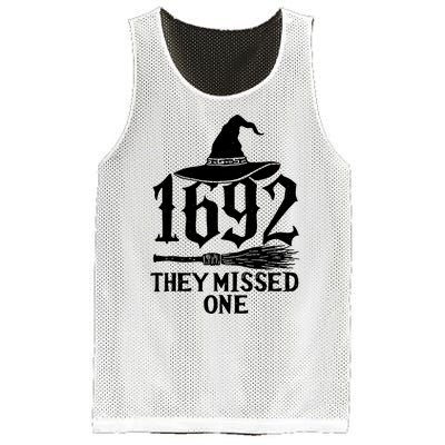 1692 They Missed One Halloween Feminist Witch Trials Mesh Reversible Basketball Jersey Tank