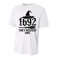 1692 They Missed One Halloween Feminist Witch Trials Performance Sprint T-Shirt