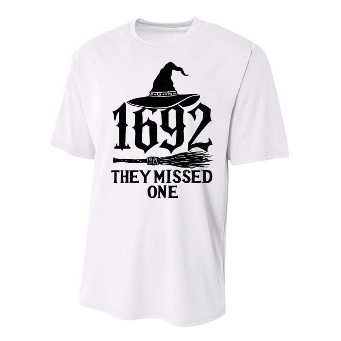 1692 They Missed One Halloween Feminist Witch Trials Performance Sprint T-Shirt