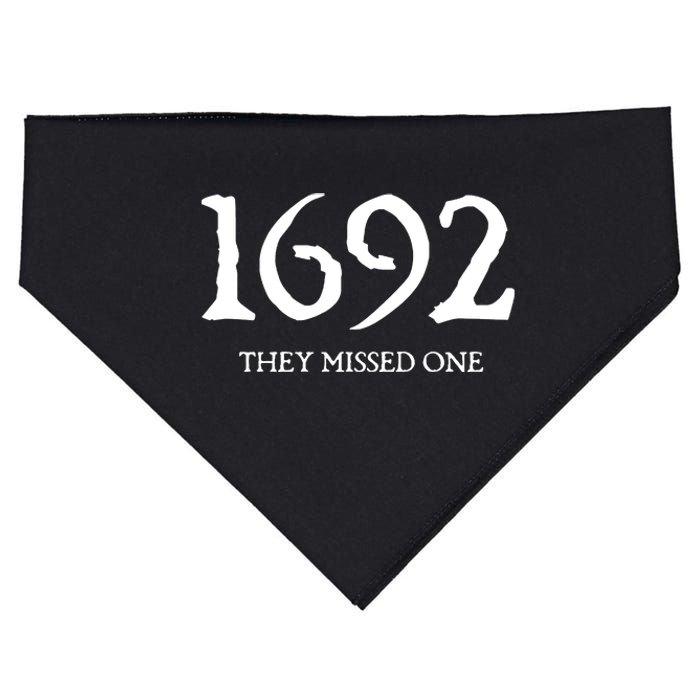 1692 They Missed One Massachusetts Salem Witch USA-Made Doggie Bandana