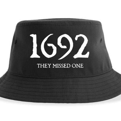 1692 They Missed One Massachusetts Salem Witch Sustainable Bucket Hat