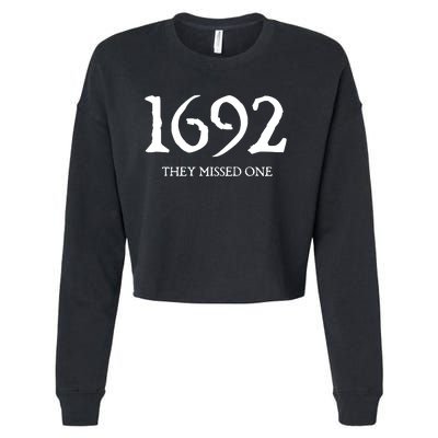 1692 They Missed One Massachusetts Salem Witch Cropped Pullover Crew