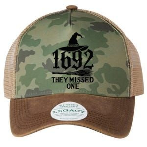 1692 They Missed One Halloween Feminist Witch Trials Legacy Tie Dye Trucker Hat