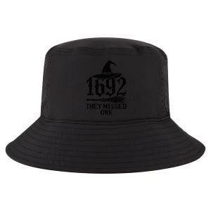 1692 They Missed One Halloween Feminist Witch Trials Cool Comfort Performance Bucket Hat