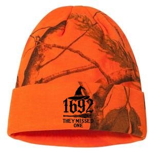 1692 They Missed One Halloween Feminist Witch Trials Kati Licensed 12" Camo Beanie