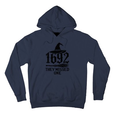 1692 They Missed One Halloween Feminist Witch Trials Hoodie