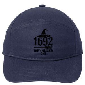 1692 They Missed One Halloween Feminist Witch Trials 7-Panel Snapback Hat