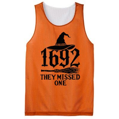 1692 They Missed One Halloween Feminist Witch Trials Mesh Reversible Basketball Jersey Tank