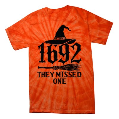 1692 They Missed One Halloween Feminist Witch Trials Tie-Dye T-Shirt