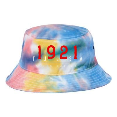 1921 Tulsa Oklahoma Black Wall Street Never Forget Graphic Tie Dye Newport Bucket Hat