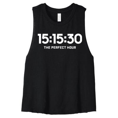 15.15.30 The Perfect Hour Women's Racerback Cropped Tank