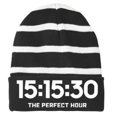 15.15.30 The Perfect Hour Striped Beanie with Solid Band