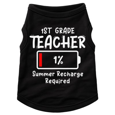 1st-Grade Teacher Summer Recharge Required Last Day School Doggie Tank