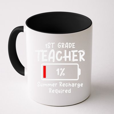 1st-Grade Teacher Summer Recharge Required Last Day School Mug