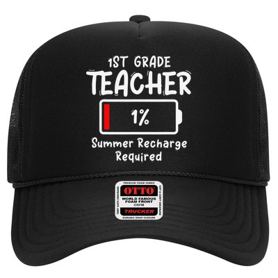 1st-Grade Teacher Summer Recharge Required Last Day School Hat