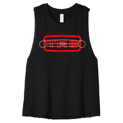 1970s Triumph TR6 British Classic Car Grille Women's Racerback Cropped Tank