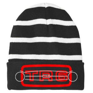 1970s Triumph TR6 British Classic Car Grille Striped Beanie with Solid Band